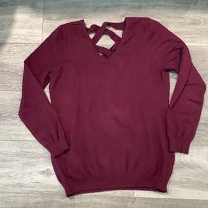 Love Ellie burgundy sweater